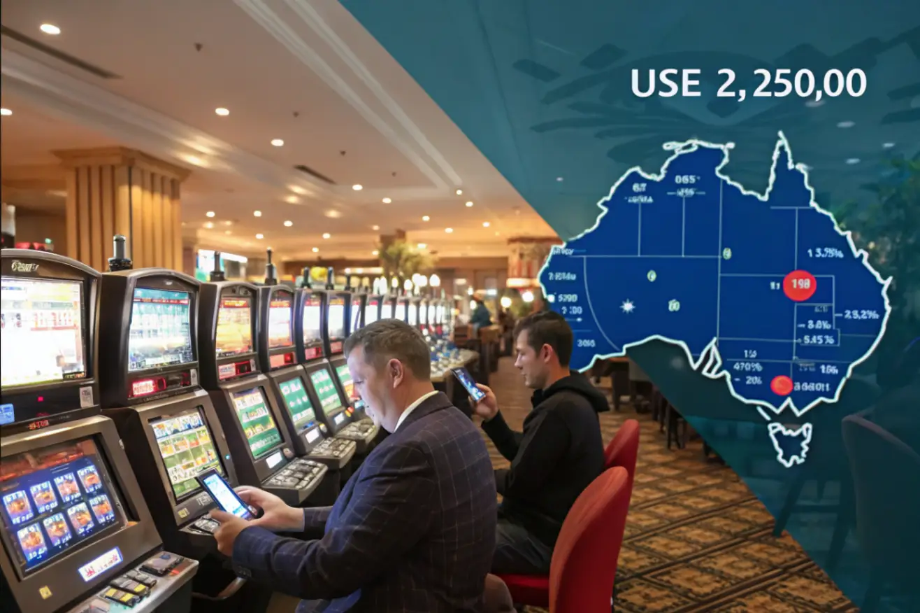 Crescimento das pokie machines e das apostas móveis na Austrália